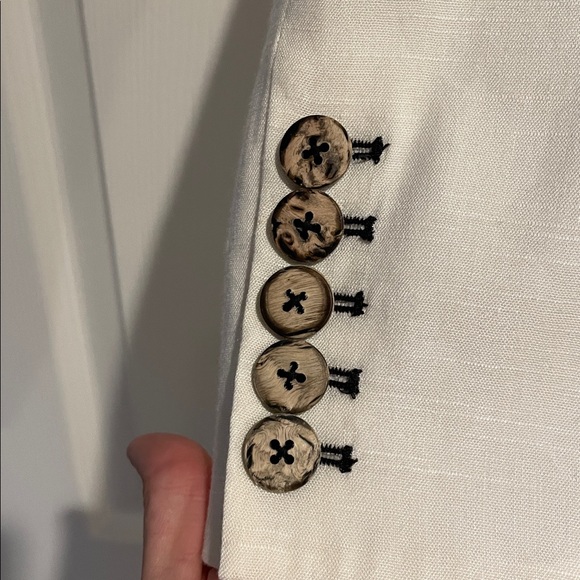 Veronica Beard Gaya Dickey Jacket White Size 10 - Picture 9 of 12